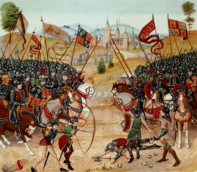 Battle of Najera, 1367, from Froissart